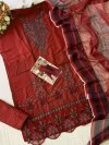 Johra Tex 189 E And F Rayon Cotton Embroidered Dress Material 